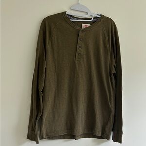 Olive Green Henley Shirt